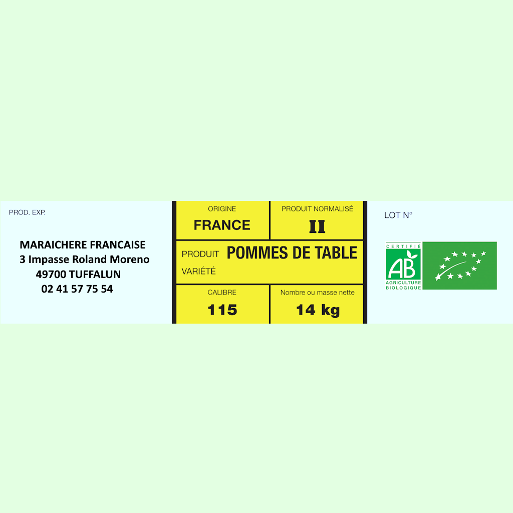 Présentation du produit Etq 5x21mm Impression 3 couleurs - Papier 80g sur fond neutre