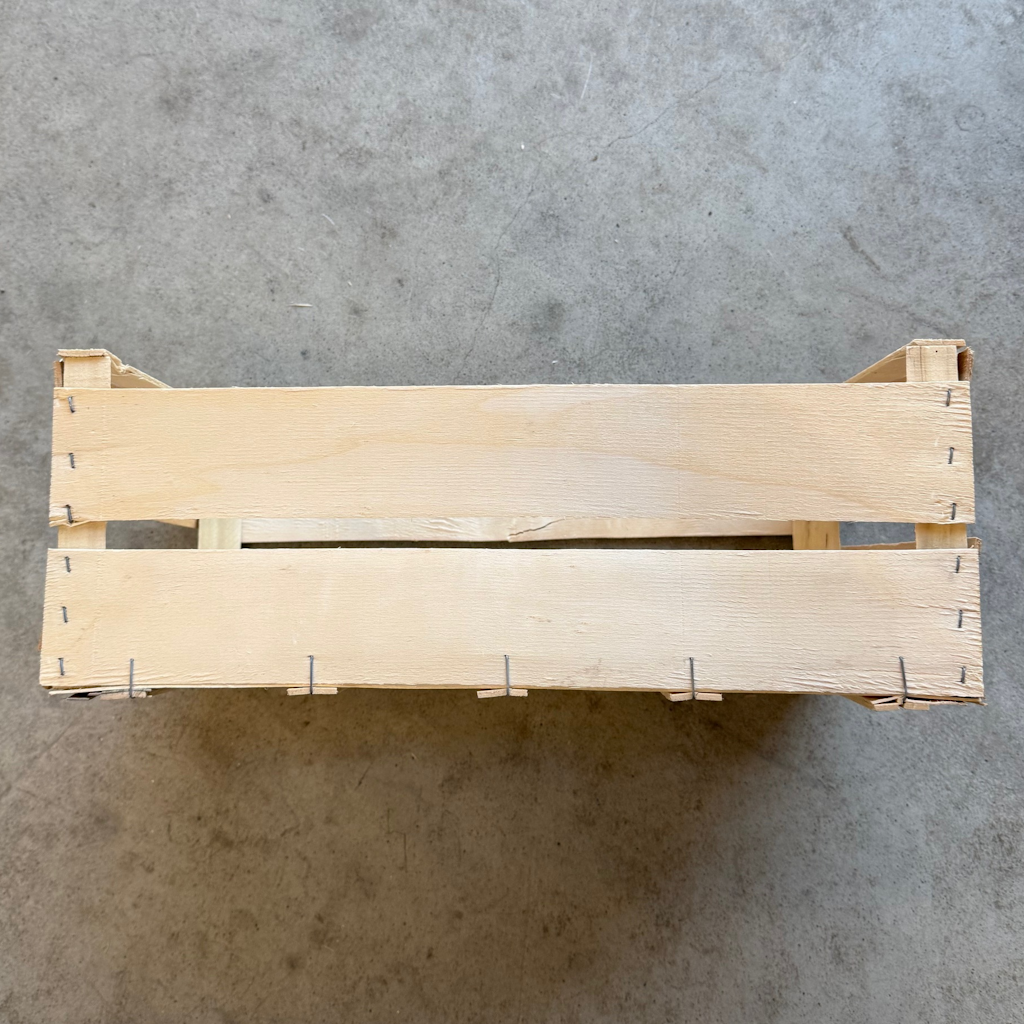 Présentation du colisage reçu pour le produit Plateau Bois 50x30 C160 H185