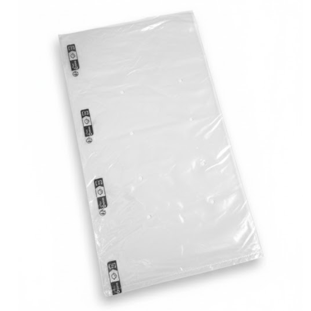 Présentation du produit Sac PEBD Type 2kg neutre/Transparent - 240x450mm 30my sur fond neutre