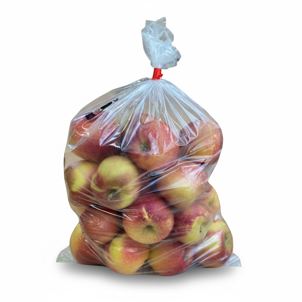 Démonstration de l'utilisation du produit Sac PEBD Type 5kg neutre/Transparent - 220//50x600 50µ sur fond neutre