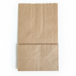 Photo de l'arrière d'un sac SOS brun 2 feuilles adapté pour 5kg de farine