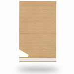 Présentation du produit Bande Papier Asperges en 1kg Kraft avec Adhésif sur fond neutre