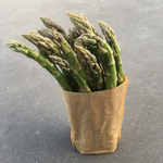 Démonstration de l'utilisation du produit Bande Papier Asperges en 1kg Kraft avec Adhésif sur fond neutre