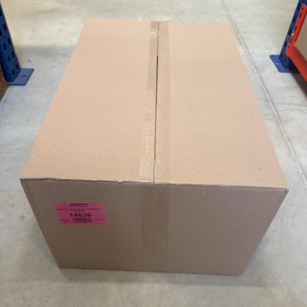 Présentation du colisage reçu pour le produit Barquette Bois 140x90x45mm - 250g