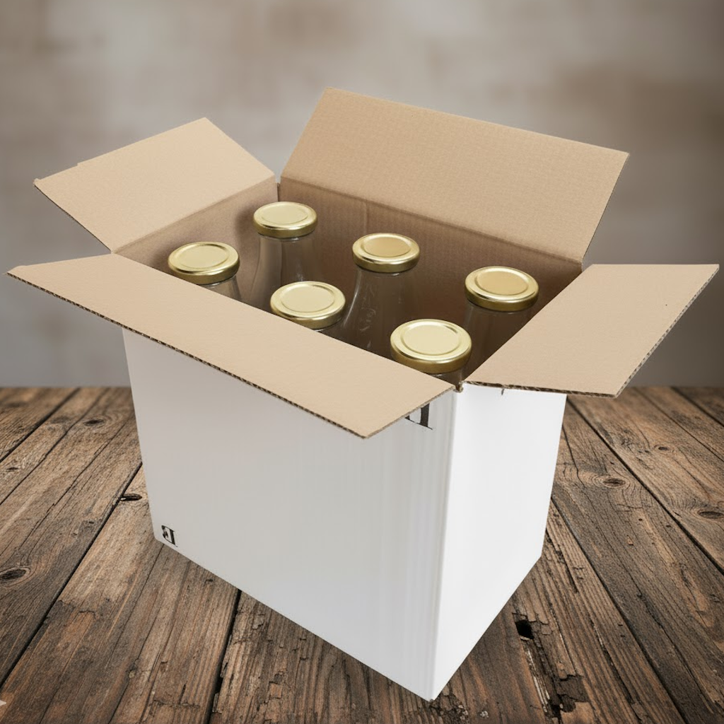 Présentation du colisage reçu pour le produit Caisse 6x1L- TWIST OFF (Fraicheur)