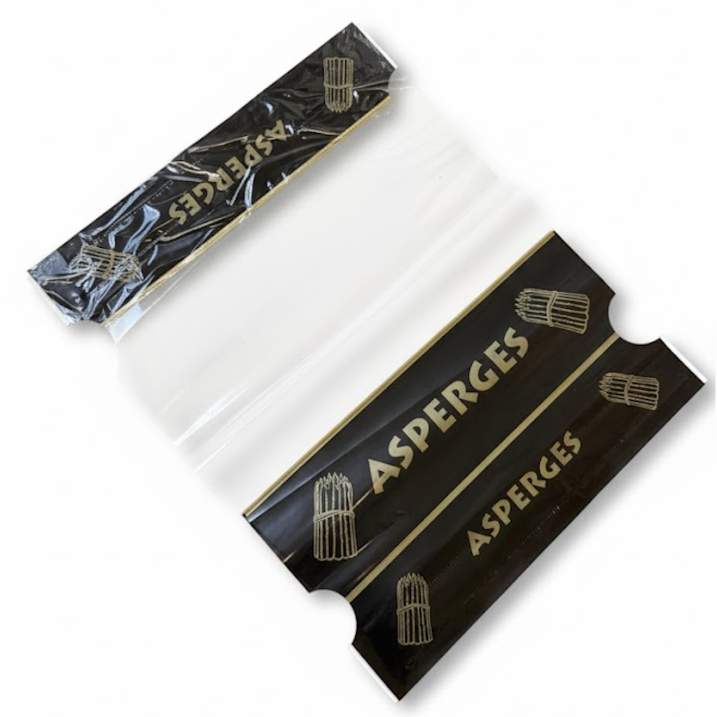 Présentation du produit Complexe 40x30 Impression "ASPERGES" sur fond neutre