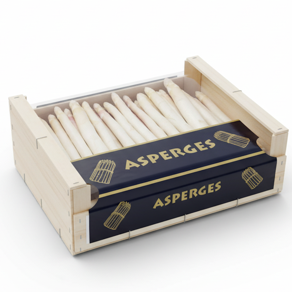 Démonstration de l'utilisation du produit Complexe 40x30 Impression "ASPERGES" sur fond neutre