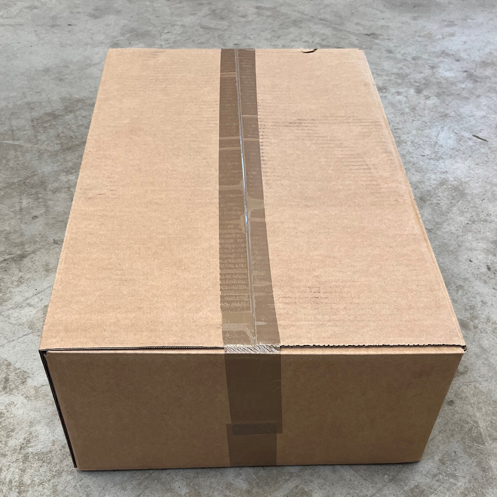 Présentation du colisage reçu pour le produit Garniture Adhésive100% Kraft Alios 50g (Brun) 580X1280 - pour 60x40