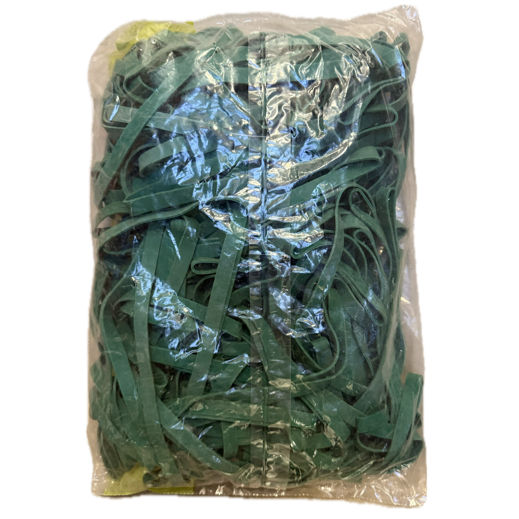 Démonstration de l'utilisation du produit Élastique Vert 200x10x1,2 sur fond neutre