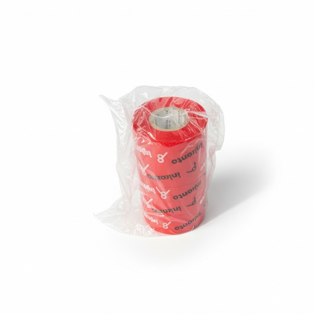 Présentation du colisage reçu pour le produit Film Transfert Thermique Rouge Résine 110mm x 300ml