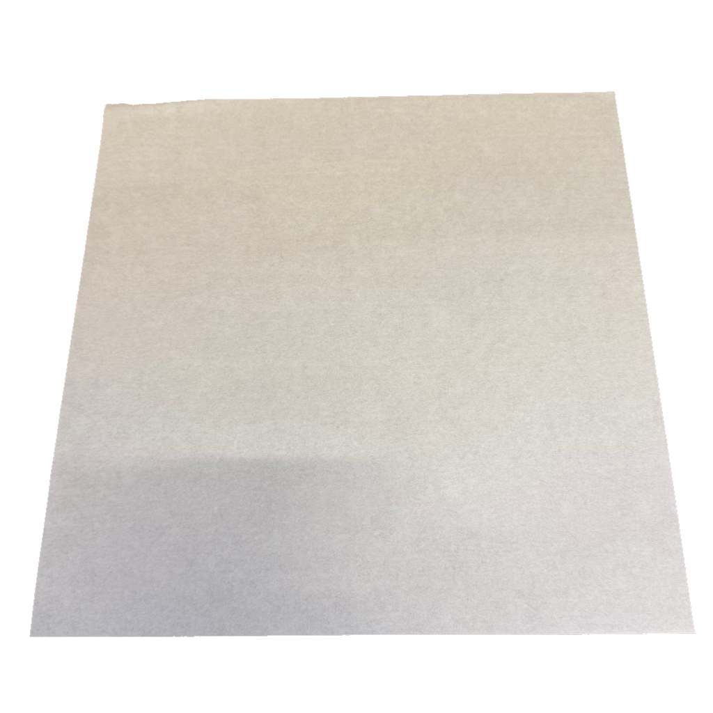 Présentation du produit Papier Ingraissable 33x33cm - 45g/m2 sur fond neutre