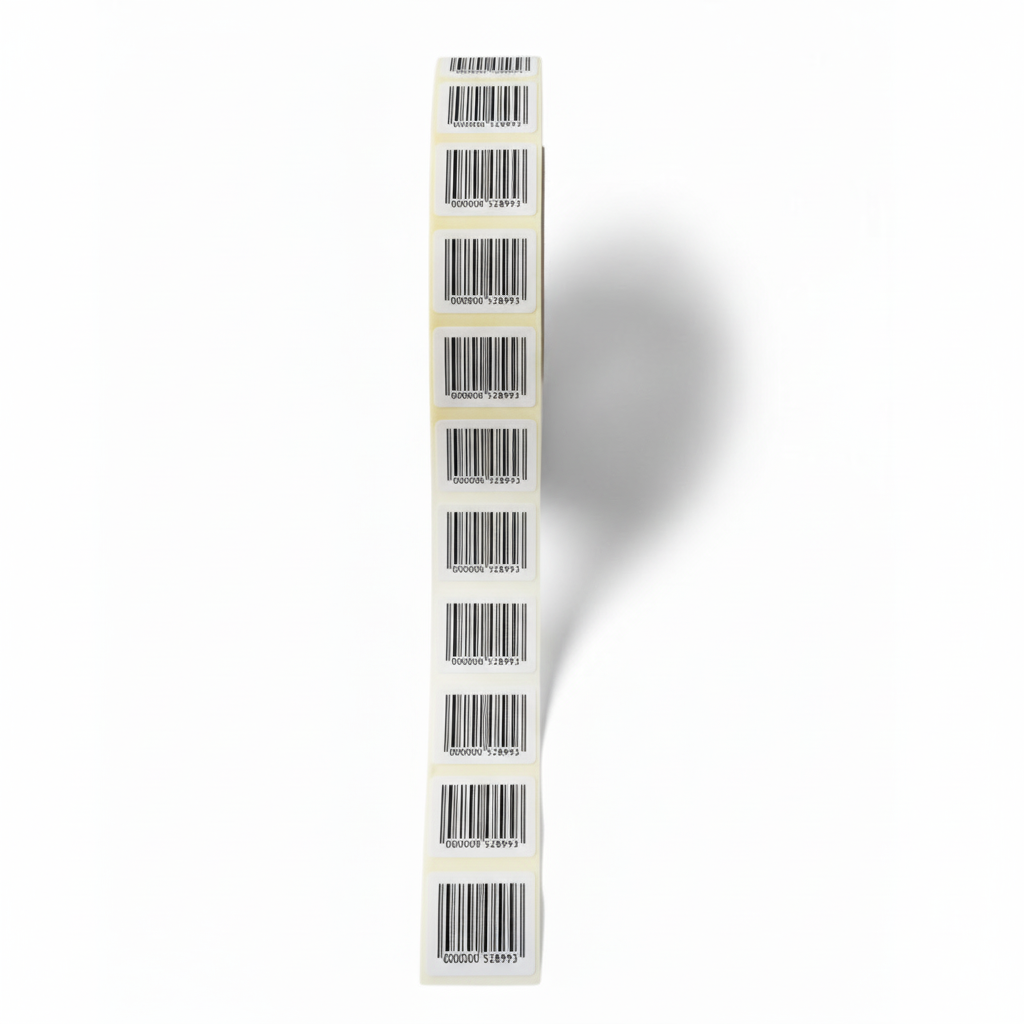 Démonstration de l'utilisation du produit Etq Adhésive 35x28mm Velin Neutre Blanche - XE sur fond neutre