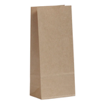 Présentation du produit Sac SOS Kraft Brun sans fenêtre (500g) sur fond neutre