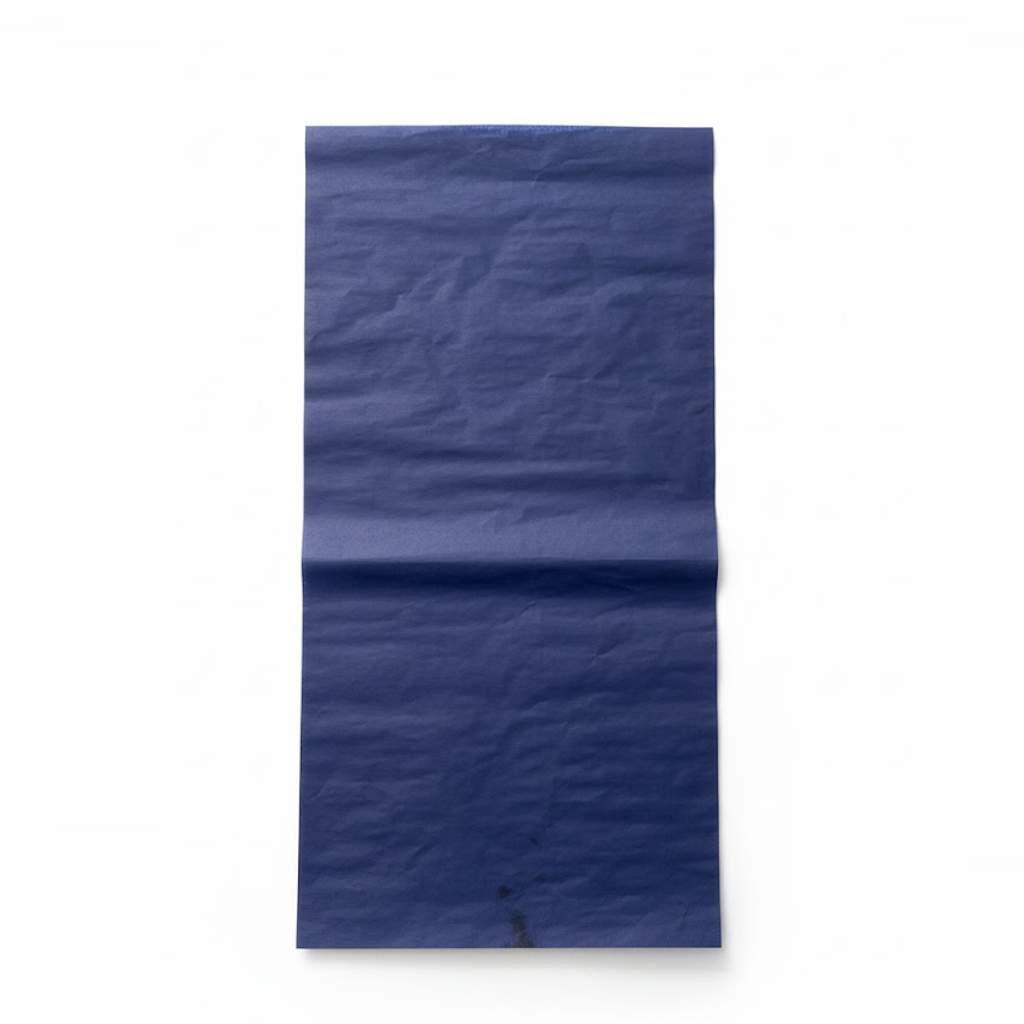 Présentation du produit Format Cristallose Bleu 50x100cm sur fond neutre