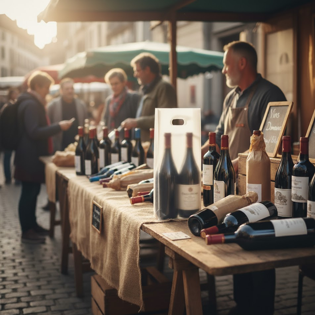 Démonstration de l'utilisation du produit Sac Plastique 2 Bouteilles "Givre" dans la vie de tout les jours