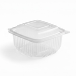 Présentation du produit Barquette PP Couvercle attenant 500ml sur fond neutre
