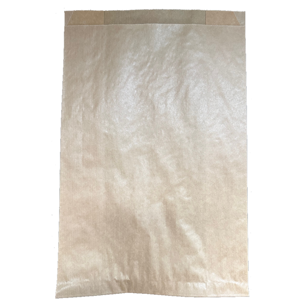 Présentation du produit Sac Papier Kraft Brun 22+9x34cm (3kg) Sans Impression sur fond neutre