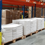 Présentation du colisage reçu pour le produit Sac Papier 25kg Blanc Gueule Ouverte