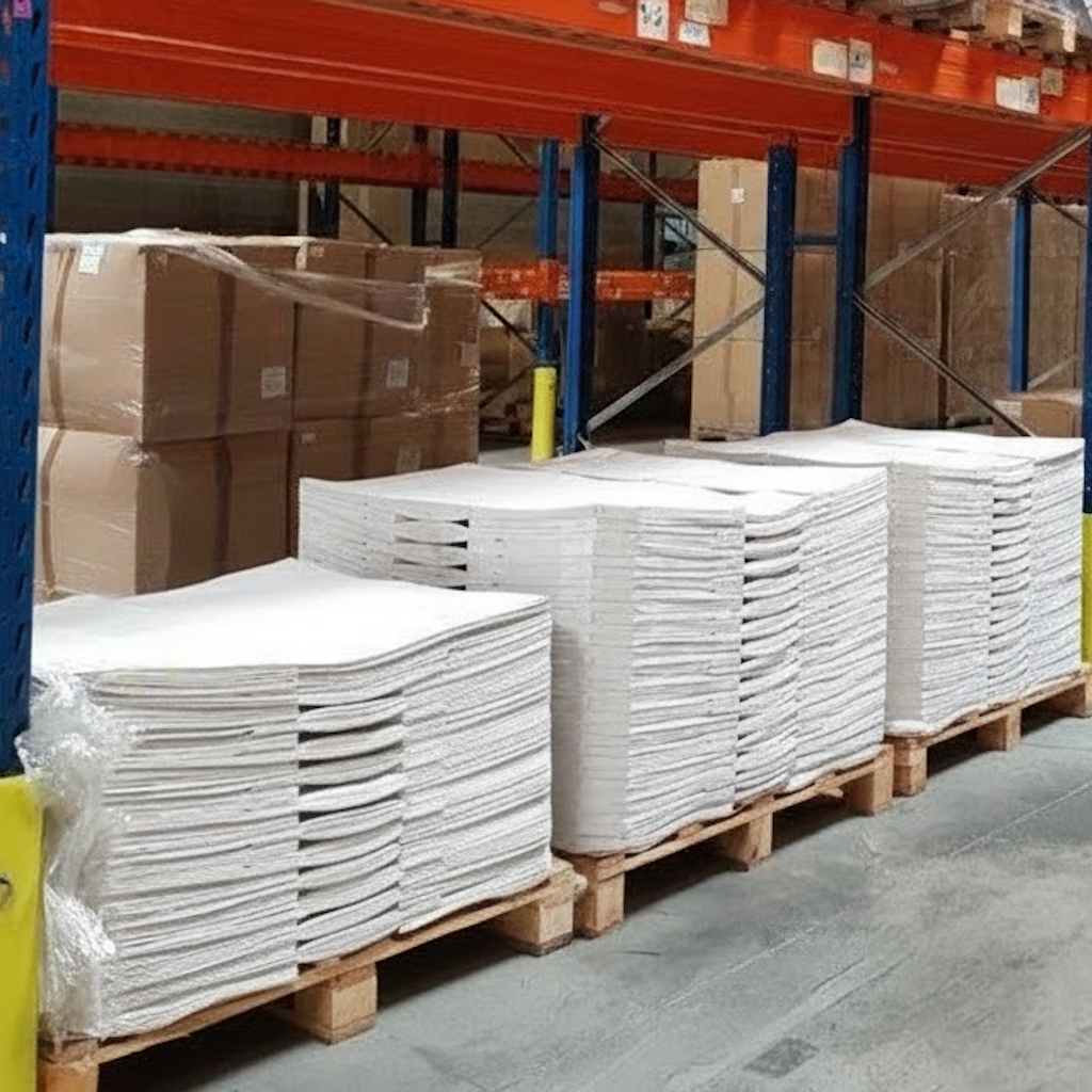 Présentation du colisage reçu pour le produit Sac Papier 25kg Blanc Gueule Ouverte