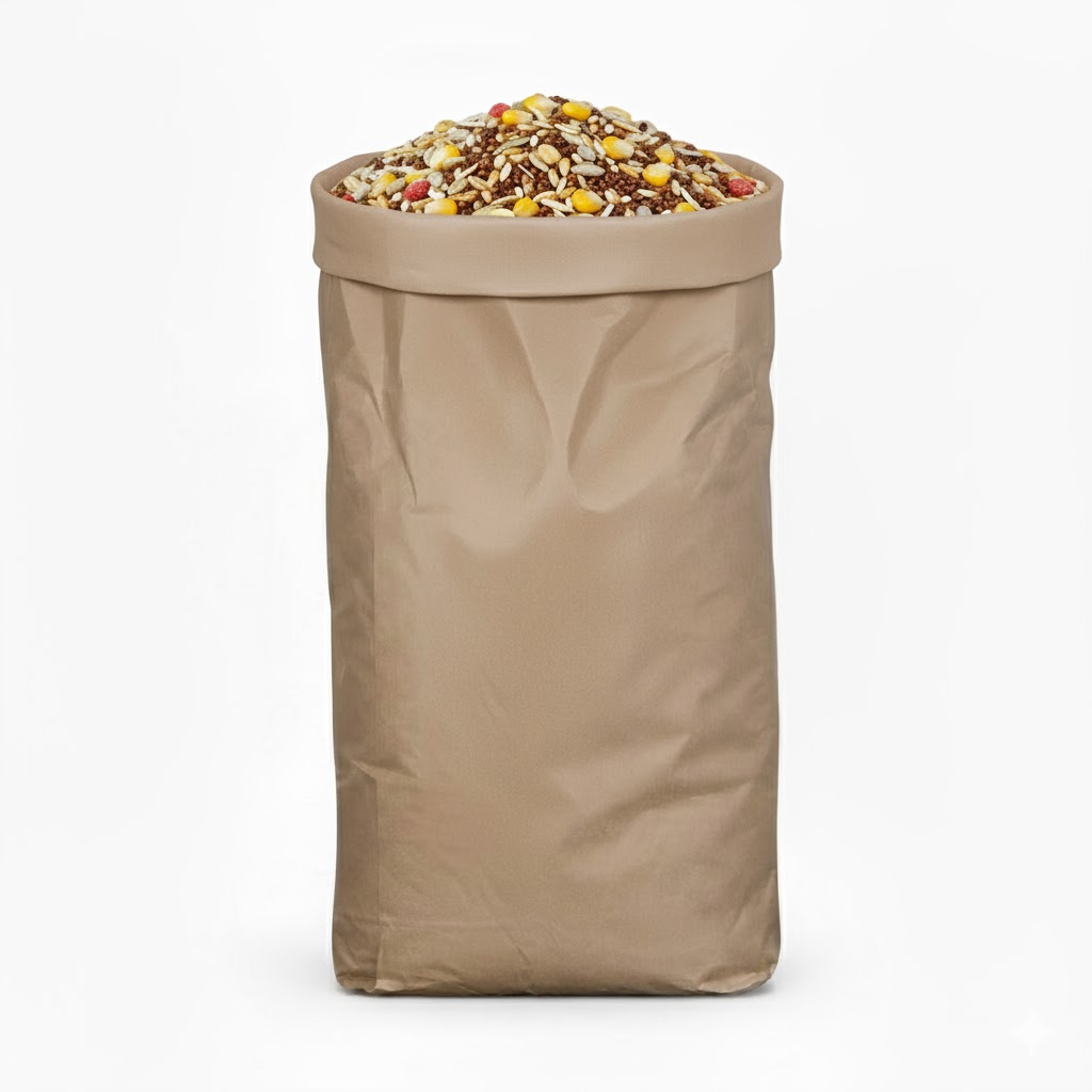 Démonstration de l'utilisation du produit Sac Papier 10kg Ecru/Brun Gueule Ouverte sur fond neutre