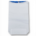 Présentation du produit Sac Papier 25kg Blanc Gueule Ouverte + Sache Bleue sur fond neutre