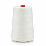 Présentation du produit Bobine de fil à coudre polyamide Blanc type ''F'' sur fond neutre