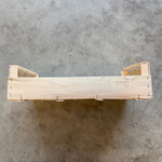 Présentation du colisage reçu pour le produit Plateau Bois 50x30 C80 H120