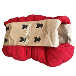 Filet cellulose rouge 80 fils en manchon de 250m avec emballage kraft décoré de silhouettes de chiens