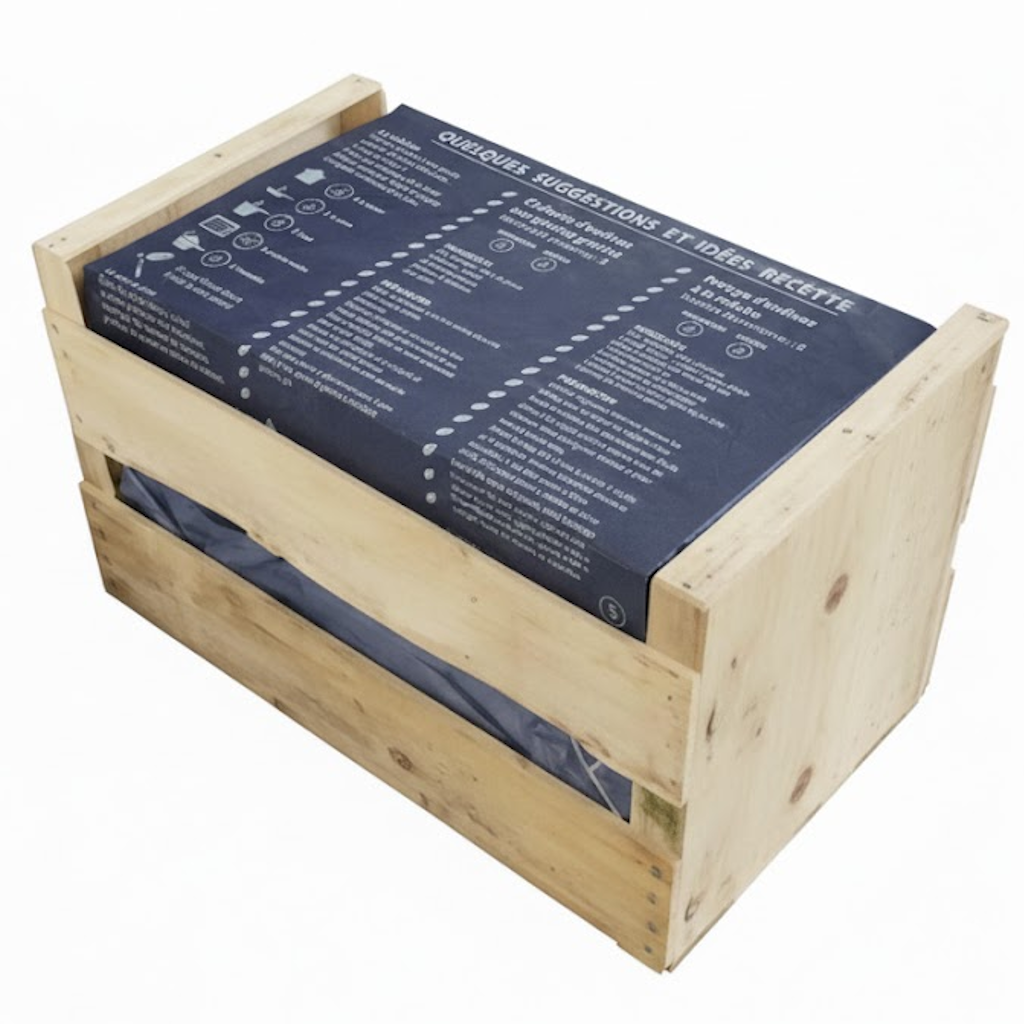 Démonstration de l'utilisation du produit Format paraffiné endive 27x38cm - Impression recettes sur fond neutre