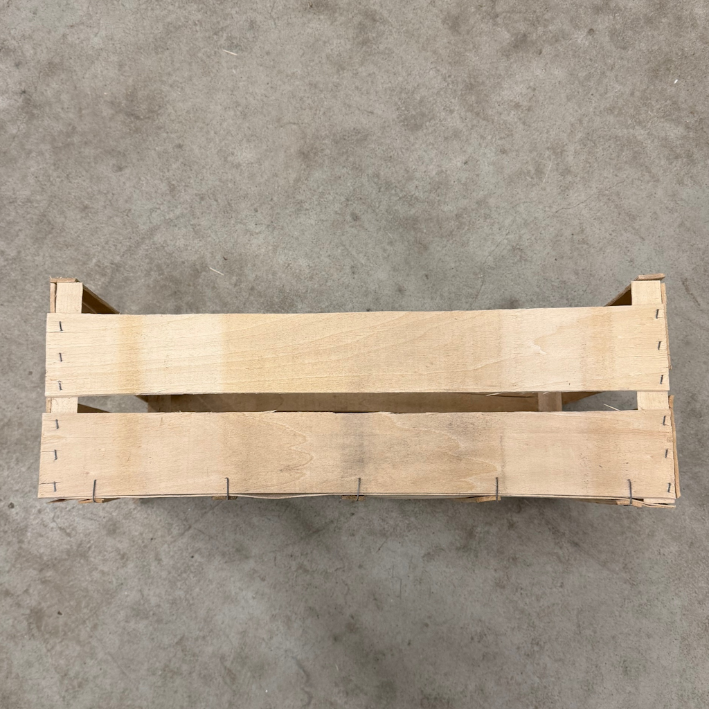 Présentation du colisage reçu pour le produit Plateau Bois 60x40 C180 H210