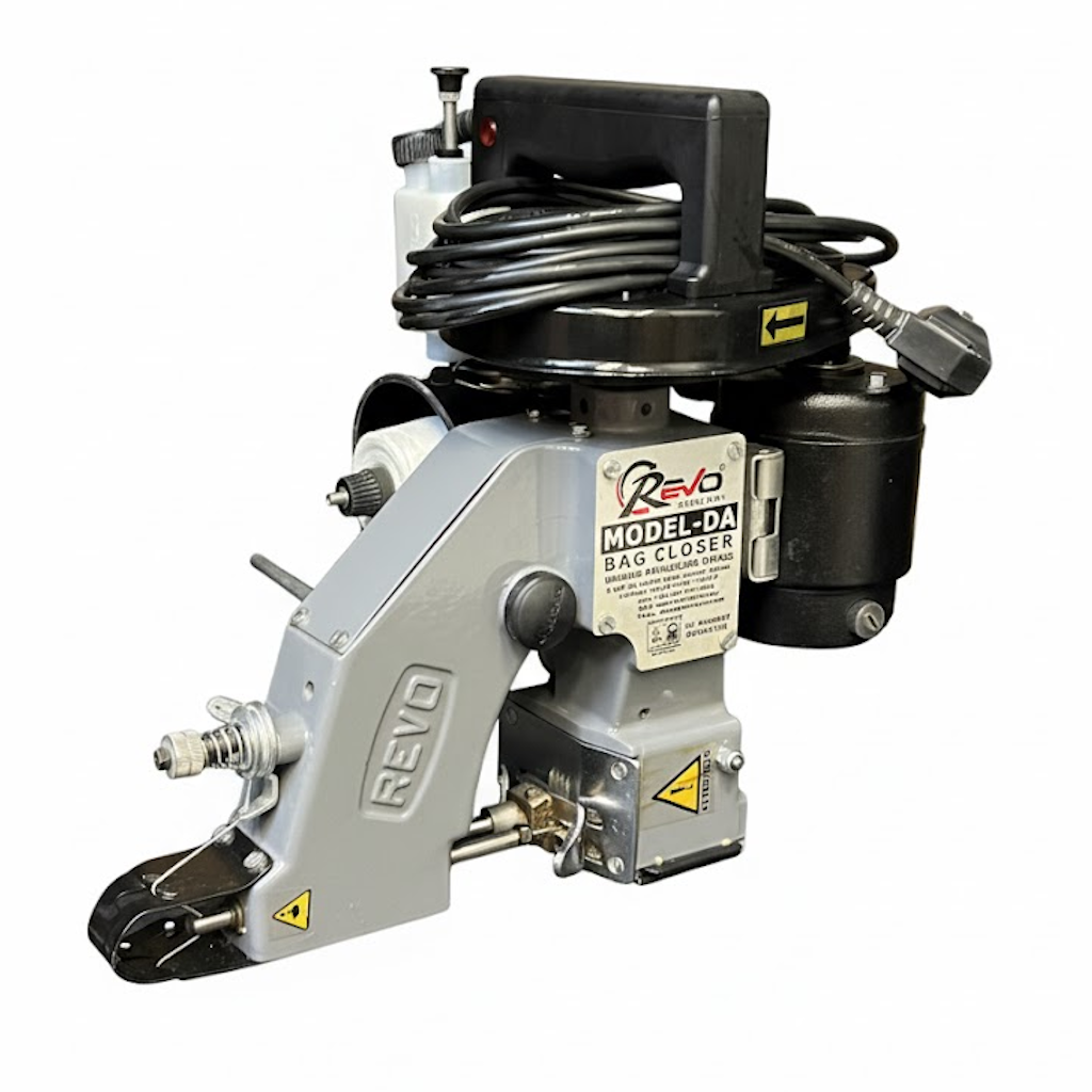 Démonstration de l'utilisation du produit Couseuse Portative "R" sur fond neutre