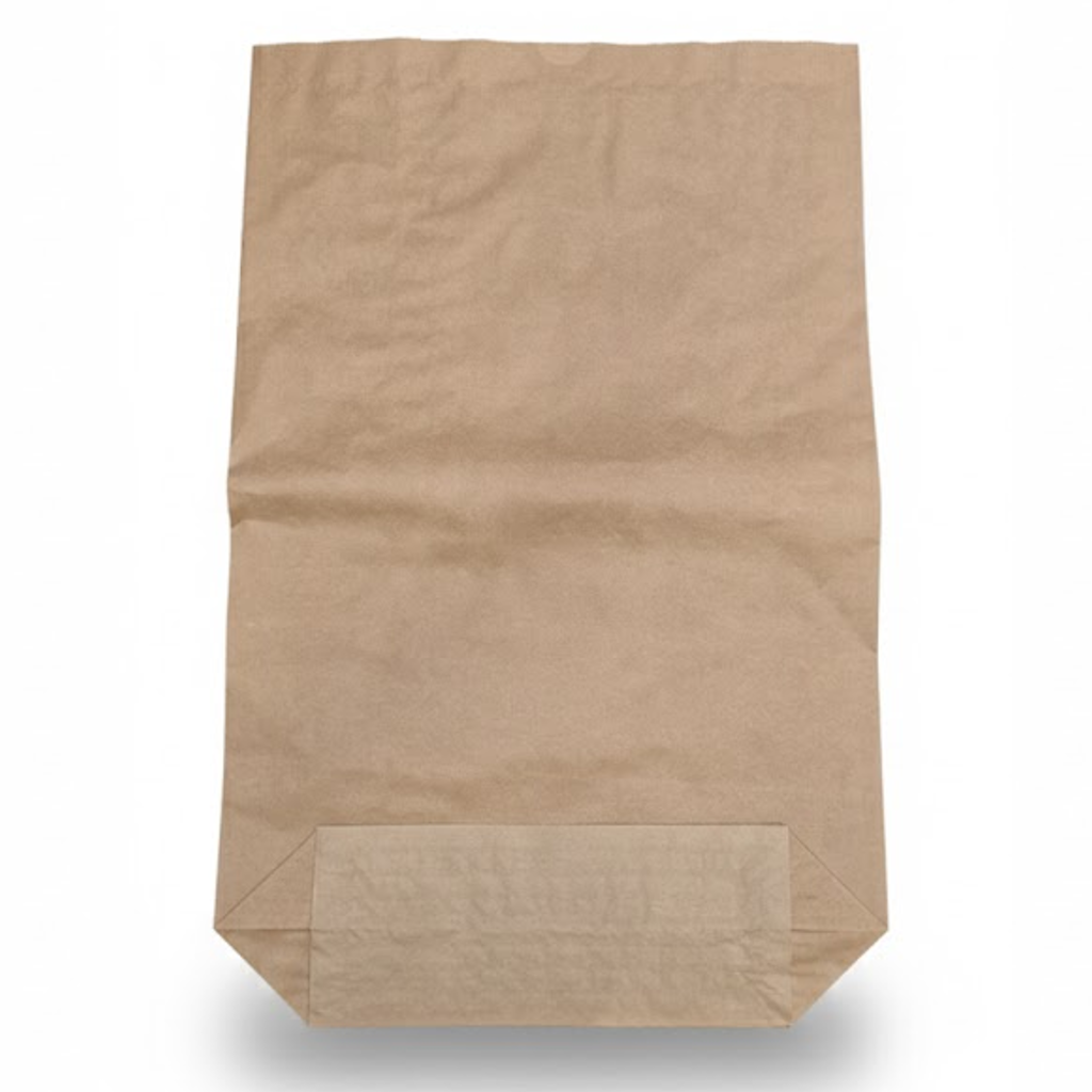 Présentation du produit Sac Papier 15kg Ecru/Brun Gueule Ouverte sur fond neutre