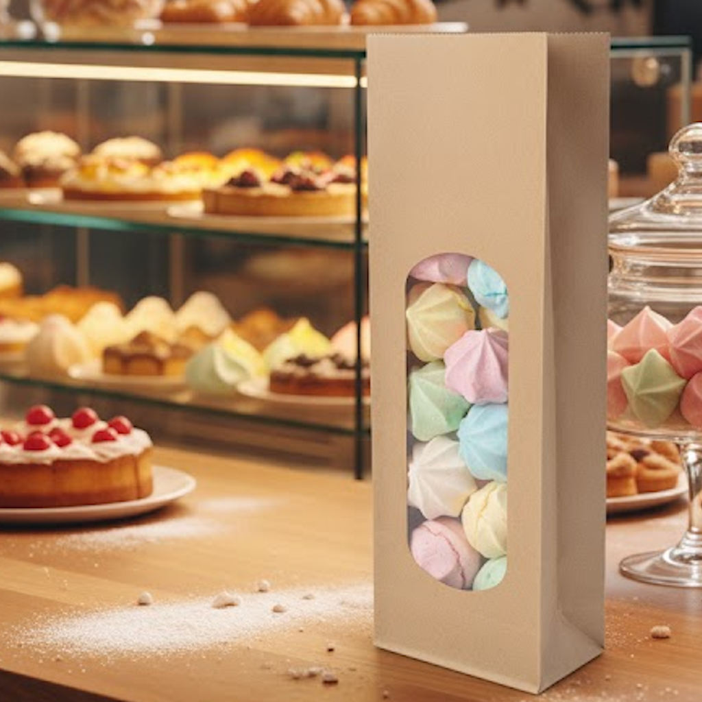 Démonstration de l'utilisation du produit Sac SOS Kraft avec fenêtre XL double PP 850ml (2kg) dans la vie de tout les jours