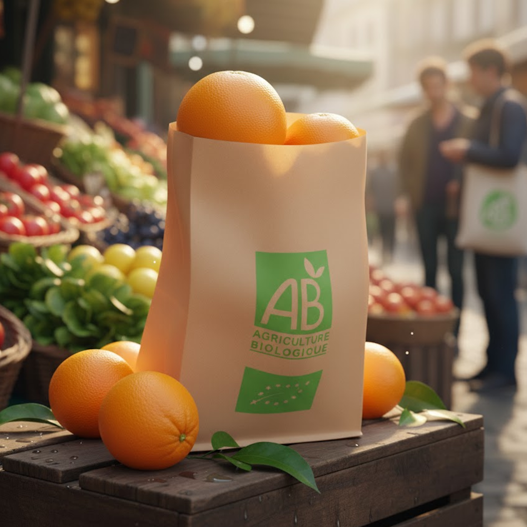 Démonstration de l'utilisation du produit Sac Papier Kraft Brun AB 14+9x21cm (500g) Impression AB dans la vie de tout les jours