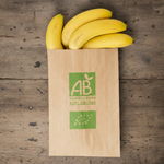 Démonstration de l'utilisation du produit Sac Papier Kraft Brun AB 17+6x26cm (1kg) Impression AB sur fond neutre