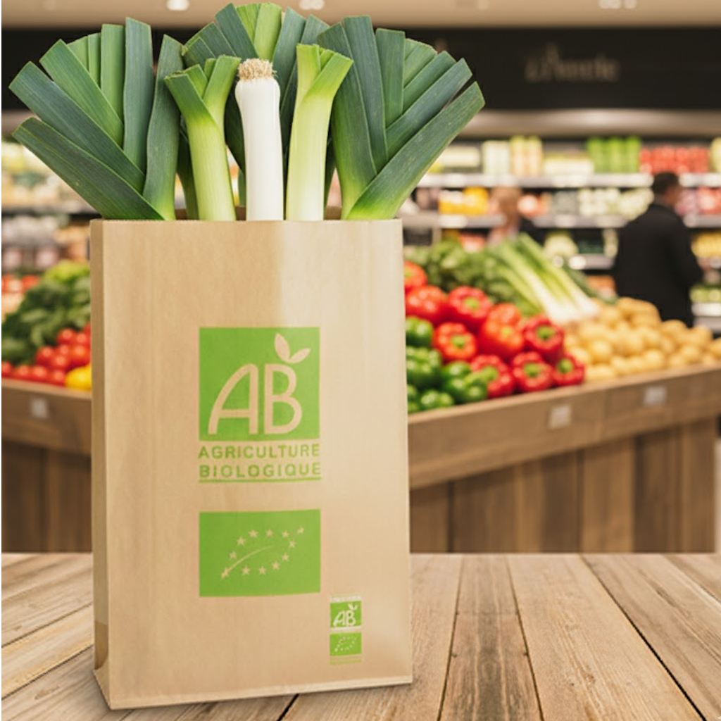 Démonstration de l'utilisation du produit Sac Papier Kraft Brun AB 22+9x34cm (3kg) Impression AB dans la vie de tout les jours