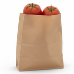 Démonstration de l'utilisation du produit Sac Papier Kraft Brun 20+6x31cm (2kg) Sans Impression sur fond neutre