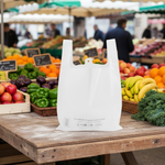 Démonstration de l'utilisation du produit Sac Bretelles réutilisables Blanc 30+14x50 50µ/14L dans la vie de tout les jours