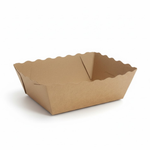 Présentation du produit Barquette Carton Kraft Naturel 500g - Sans Impression sur fond neutre