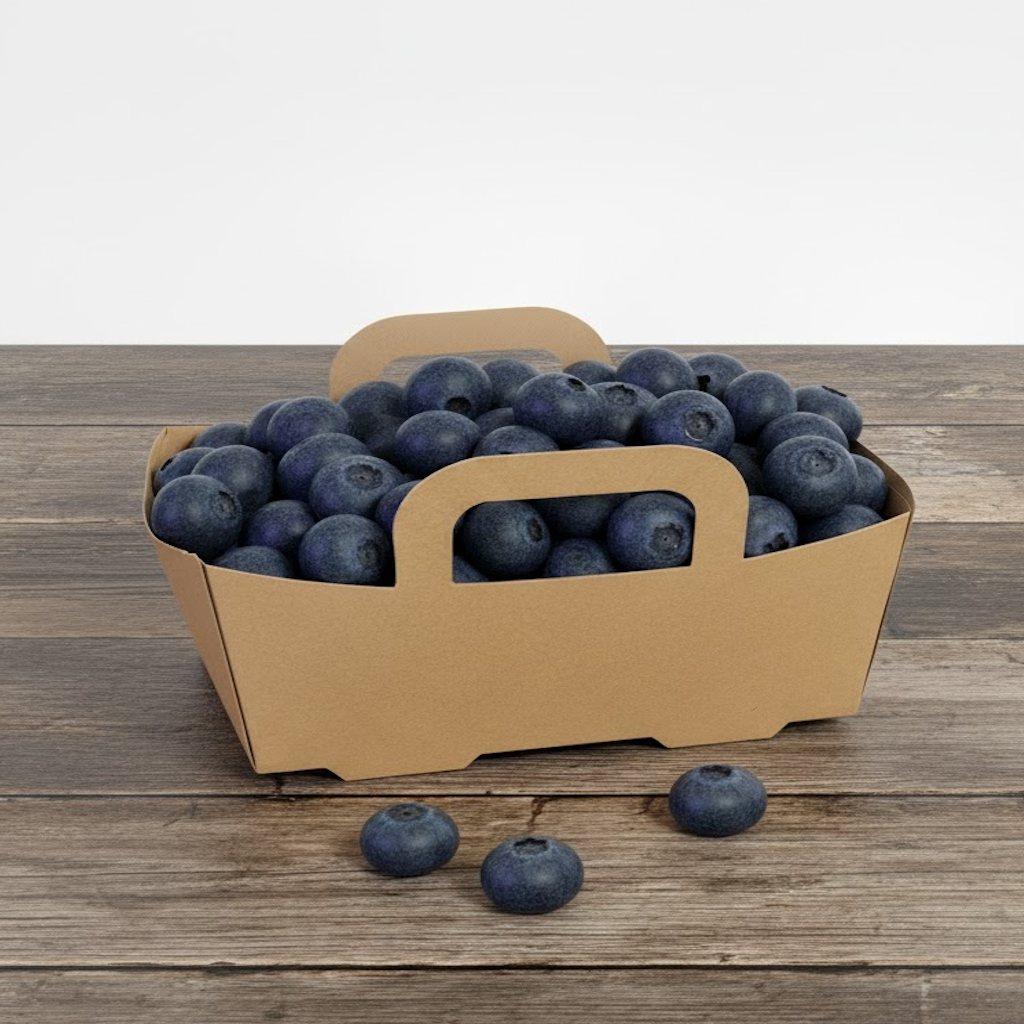 Démonstration de l'utilisation du produit Barquette Carton Kraft Naturel 125g avec anses - Sans Impression dans la vie de tout les jours