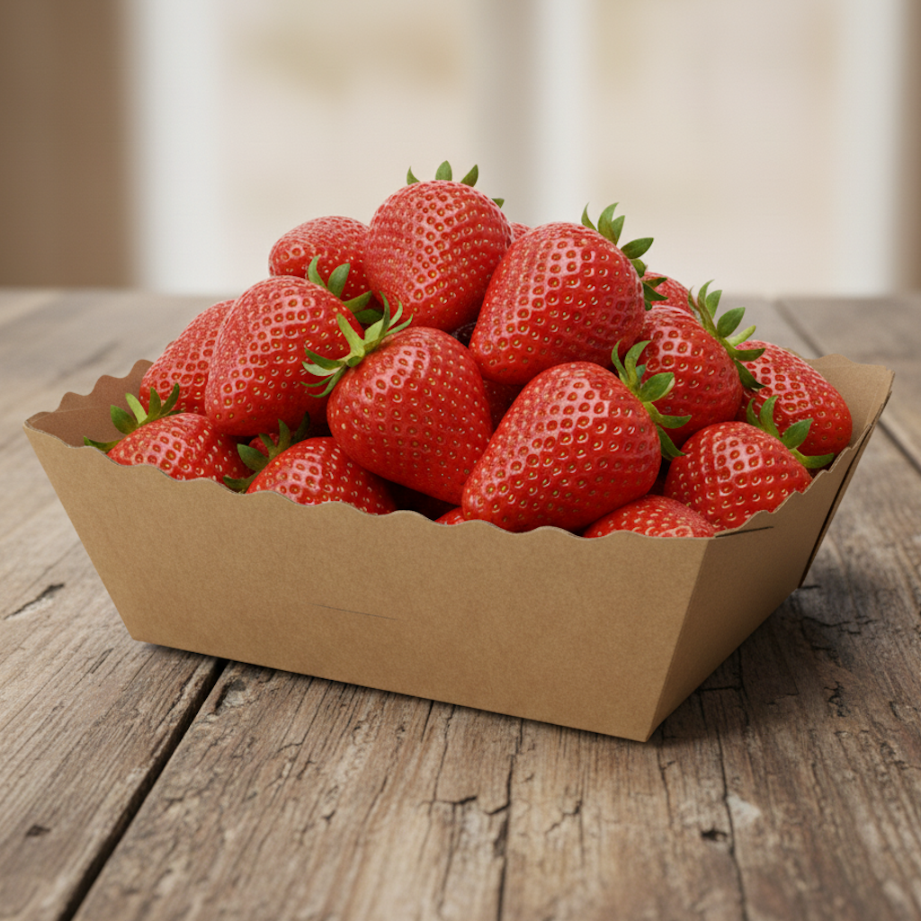 Démonstration de l'utilisation du produit Barquette Carton Kraft Naturel 1kg - Sans Impression dans la vie de tout les jours