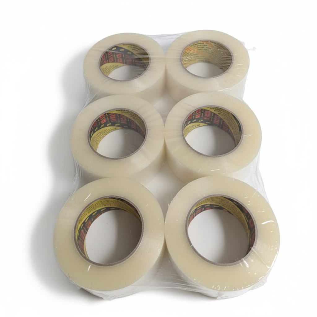 Démonstration de l'utilisation du produit Ruban Adhésif PP Hot Melt Transparent 3M3739 sur fond neutre