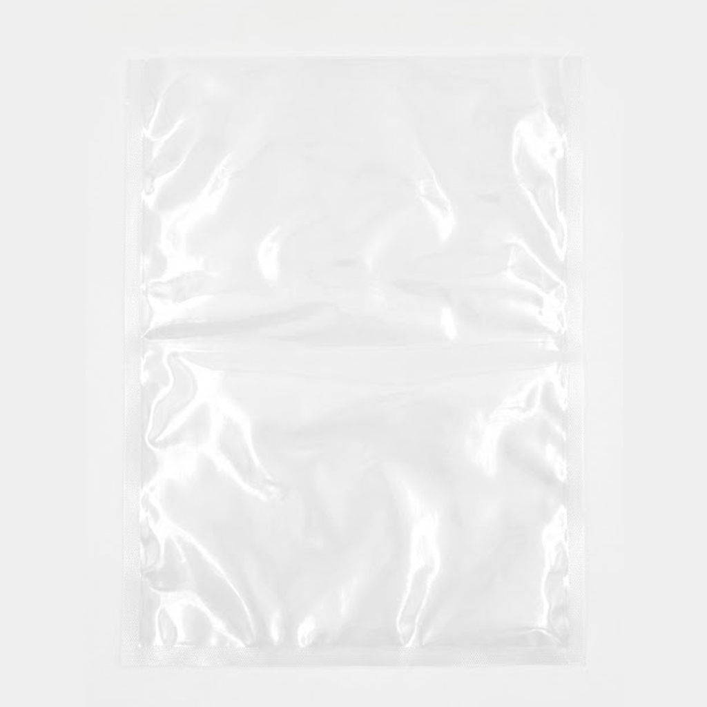 Sac sous vide transparent 300x400mm en structure PA/PE avec trois soudures visibles
