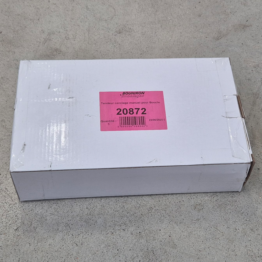 Présentation du colisage reçu pour le produit Tendeur cerclage manuel pour Boucle