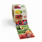 Démonstration de l'utilisation du produit Etq Adhésive 100x40mm TH° Adhésif Renforcé neutre Blanche sur fond neutre