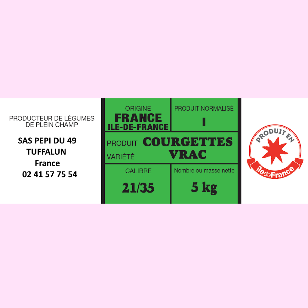 Présentation du produit Etq 5x15mm Impression Quadri - Papier 80g sur fond neutre