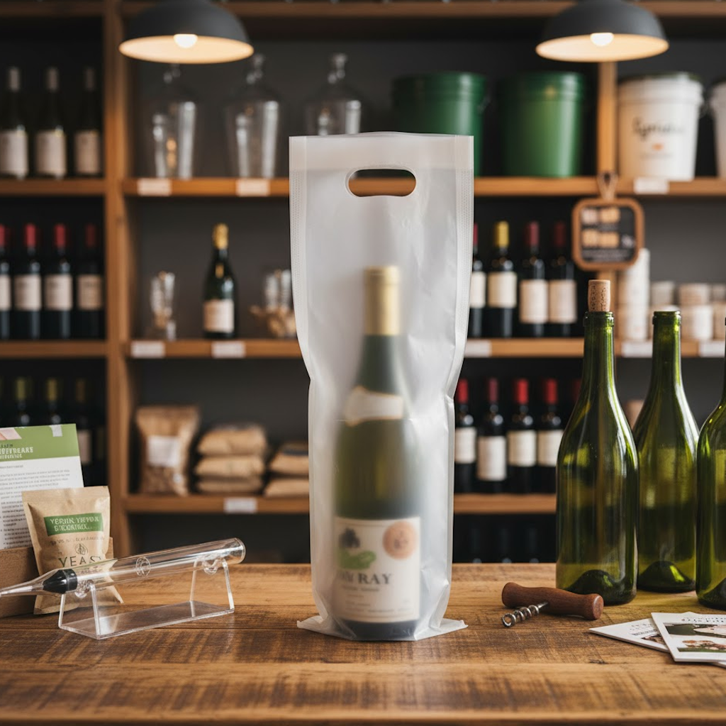 Démonstration de l'utilisation du produit Sac plastique 1 bouteille Givré dans la vie de tout les jours