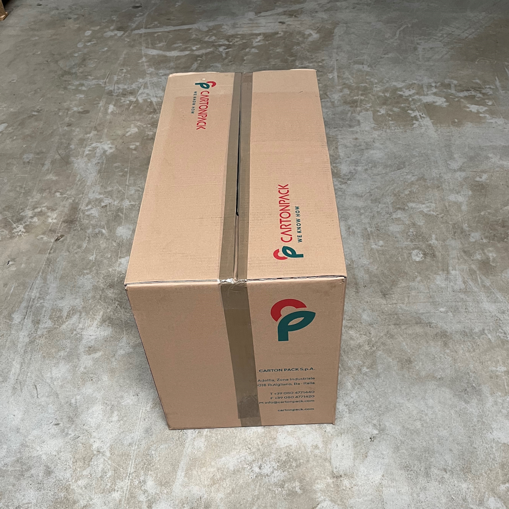 Présentation du colisage reçu pour le produit Barquette RPET 500g 190x115xH68mm