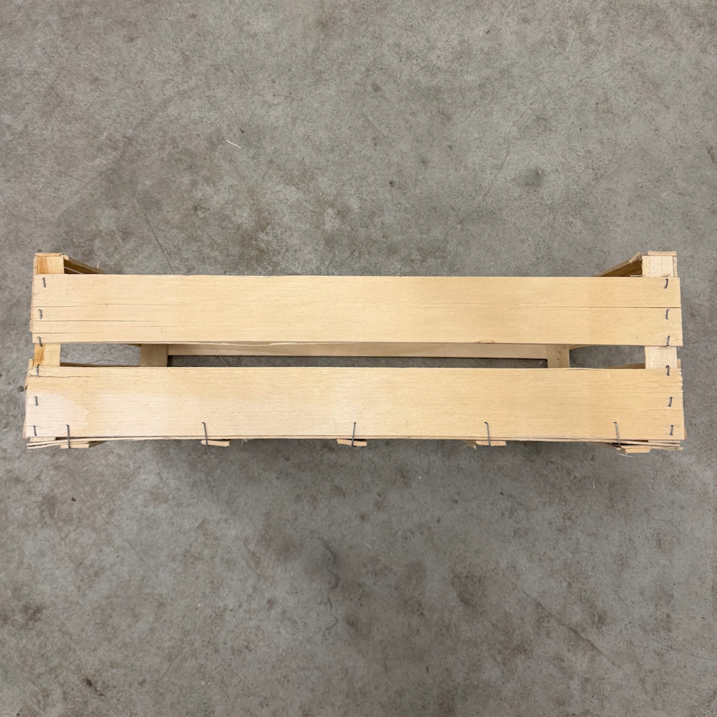 Présentation du colisage reçu pour le produit Plateau Bois 60x40 C150 H170