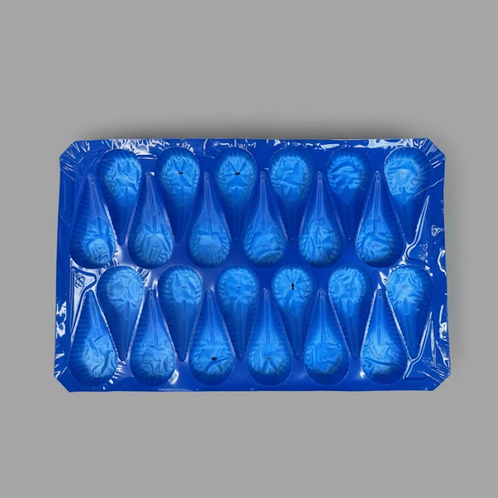 Démonstration de l'utilisation du produit Alvéole PP Poires Williams 24F - 60x40cm sur fond neutre